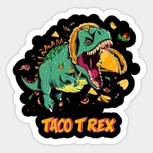 Taco T-Rex Sticker